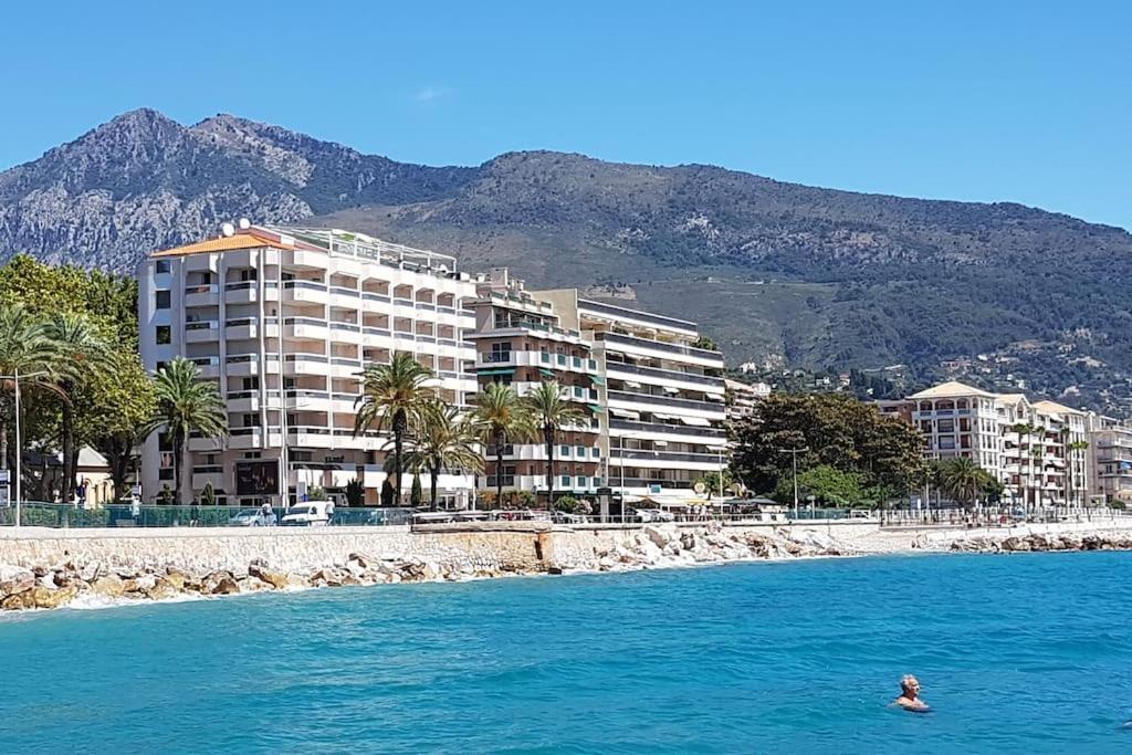 Appartement Bord De Mer Avec Garage Menton Extérieur photo