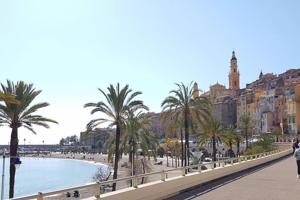 Appartement Bord De Mer Avec Garage Menton Extérieur photo